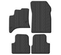 Gledring 0570 Tapis de Sol Caoutchouc Noir Avant et Arrière
