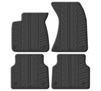 Gledring Set tapis de caoutchouc compatible avec Audi A8 (4H) 2010-2017 (T profil 4-pièces + clips de montage)