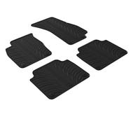 Gledring Set tapis de caoutchouc compatible avec Audi A8 (4N) 2018- (T profil 4-pièces + clips de montage)