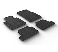 Gledring Set tapis de caoutchouc compatible avec BMW 2-Serie F22 Coupé 2013- (T profil 4-pièces + clips de montage)