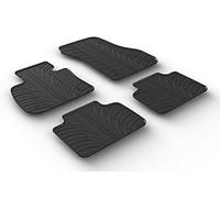 Gledring Set tapis de caoutchouc compatible avec BMW 2-Serie F45 Active Tourer 2014- (T profil 4-pièces + clips de montage)