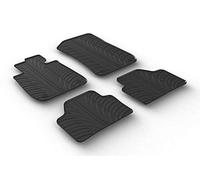 Gledring Set tapis de caoutchouc compatible avec BMW X1 2009-2015 (T profil 4-pièces + clips de montage)