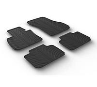 Gledring Set tapis de caoutchouc compatible avec BMW X1 F48 2015- (T profil 4-pièces + clips de montage)