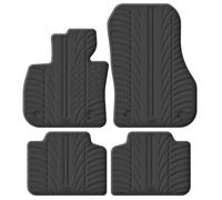 Gledring Set Tapis de Caoutchouc Compatible avec BMW X1 (U11) 2022- (T Profil 4-pièces + Clips de Montage), Noir