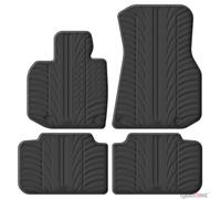 Gledring Set Tapis de Caoutchouc Compatible avec BMW X3 (G45) 2024- (T Profil 4-pièces), Noir