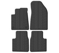 Gledring Set Tapis de Caoutchouc Compatible avec Citroen C3 Aircross II 2024- (T Profil 4-pièces + Clips de Montage), Noir