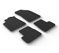 Gledring Set Tapis de Caoutchouc Compatible avec Citroen C3 IV 2024- excl. e-C3 (T Profil 4-pièces + Clips de Montage), Noir