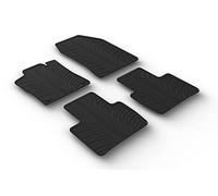 Gledring Set Tapis de Caoutchouc Compatible avec Citroën C5 X 2021- (T Profil 4-pièces + Clips de Montage)