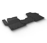 Gledring Set tapis de caoutchouc compatible avec Citroen Jumpy / Peugeot Expert / Toyota Proace 2016- & Opel Vivaro Cargo 2019- (G profil 3-pièces + clips de montage), noir