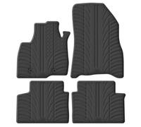 Gledring Set Tapis de Caoutchouc Compatible avec Dacia Duster III 2024- (T Profil 4-pièces + Clips de Montage), Noir