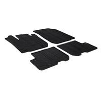 Gledring Set tapis de caoutchouc compatible avec Dacia Sandero 2012- & Logan 2013- ( T Profile 4-pièces + clips de montage)