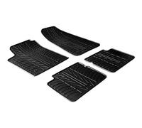 Gledring Set tapis de caoutchouc compatible avec Fiat Bravo 2007- / Lancia Delta 2009- (T profil 4-pièces)