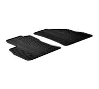 Gledring Set tapis de caoutchouc compatible avec Fiat Doblo Cargo 3-portes 2010- & Opel Combo Cargo 3-portes 2011- (T profil 2-pièces + clips de montage)