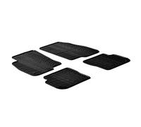 Gledring Set tapis de caoutchouc compatible avec Fiat Punto Evo 2009-2014 (T profil 4-pièces + clips de montage)