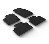 Gledring Set tapis de caoutchouc compatible avec Ford Tourneo Courier Kombi/Passenger 2014-2023 (T profil 4-pièces + clips de montage)