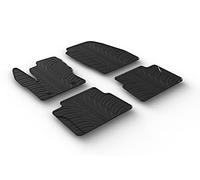 Gledring Set tapis de caoutchouc compatible avec Ford Transit Connect Kombi Furgon (L1/L2) 2014- (T profil 4-pièces + clips de montage)