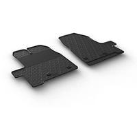 Gledring Set tapis de caoutchouc compatible avec Ford Transit Custom Furgon/Kombi Furgon/Kombi 2018- (Boite manuelle) (G profil 2-pièces + clips de montage)