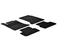 Gledring Set tapis de caoutchouc compatible avec Mercedes Classe-B W246 2011-2019/Classe-B W176 2012-2018/CLA/GLA 2014-2020 (G profil 4-pièces + clips de montage)