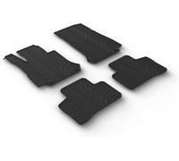 Gledring Set tapis de caoutchouc compatible avec Mercedes EQC (N293) 2019-2022 (T profil 4-pièces + clips de montage)