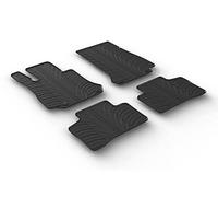 Gledring Set tapis de caoutchouc compatible avec Mercedes GLC X253 9/2015- (T profil 4-pièces + clips de montage)