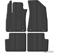 Gledring Set Tapis de Caoutchouc Compatible avec MG ZS 2017- excl. EV (automate) (T Profil 4-pièces), Noir