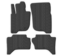 Gledring Set tapis de caoutchouc compatible avec Mitsubishi L200 (Triton) 2015-2019 & FL 2019- (T profil 4-pièces + clips de montage)