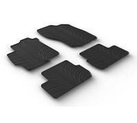 Gledring Set tapis de caoutchouc compatible avec Mitsubishi Lancer VIII Sedan 2008-2017 (T profil 4-pièces + clips de montage)