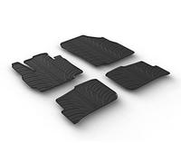 Gledring Set tapis de caoutchouc compatible avec Mitsubishi Space Star 2014- (T profil 4-pièces + clips de montage)