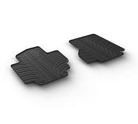 Gledring Set tapis de caoutchouc compatible avec Nissan e-NV200 Van 2014- (T profil 2-pièces + clips de montage)