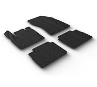 Gledring Set Tapis de Caoutchouc Compatible avec Nissan X-Trail e-Power Hybrid 2021- (T Profil 4-pièces + Clips de Montage), Noir