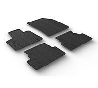 Gledring Set tapis de caoutchouc compatible avec Opel Grandland X 2017-2024 (T profil 4-pièces + clips de montage)