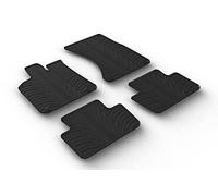 Gledring Set tapis de caoutchouc compatible avec Porsche Macan (95B) 2014- (T profil 4-pièces + clips de montage)