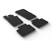Gledring Set tapis de caoutchouc compatible avec Porsche Panamera GTS (971) Liftback 2016- (T profil 4-pièces + clips de montage)