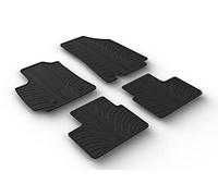 Gledring Set Tapis de Caoutchouc Compatible avec Renault Arkana 2020- (T Profil 4-pièces + Clips de Montage), Noir