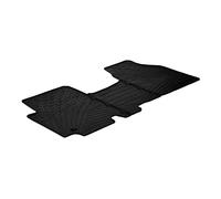 Gledring Set tapis de caoutchouc compatible avec Renault Traffic / Opel Vivaro 2001-2014 (TK profil 3-pièces + clips de montage)