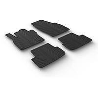 Gledring Set tapis de caoutchouc compatible avec Seat Ibiza 6F 5-portes 6/2017- & Seat Arona 11/2017- (T profil 4-pièces + clips de montage), Noir