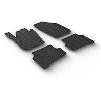 Gledring Set tapis de caoutchouc compatible avec Skoda Enyaq iV 2020- & Enyaq Coupe iV 2022- (T profil 4-pièces + clips de montage)