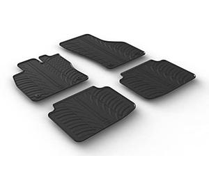 Gledring Set tapis de caoutchouc compatible avec Skoda Scala HB 5-portes 2019- (T profil 4-pièces + clips de montage)