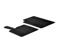 Gledring Set tapis de caoutchouc compatible avec Smart ForTwo 2006-2014 (T profil 2-pièces + clips de montage)