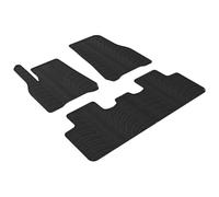 Gledring Set tapis de caoutchouc compatible avec Tesla Model Y 2020- (T profil 4-pièces)