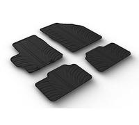 Gledring Set tapis de caoutchouc compatible avec Toyota Aygo X / Cross Facelift 2023- (T profil 4-pièces + clips de montage)