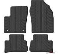 Gledring Set Tapis de Caoutchouc Compatible avec Toyota C-HR (HEV) 2023- (T Profil 4-pièces + Clips de Montage), Noir