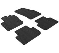 Gledring Set Tapis de Caoutchouc Compatible avec Volkswagen Tiguan III (CT1) 2024- (T Profil 4-pièces + Clips de Montage), Noir