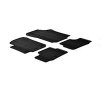 Gledring Set tapis de caoutchouc compatible avec Volkswagen Up / Skoda Citigo / Seat Mii 2012- excl. Electric (T profil 4-pièces + clips de montage)