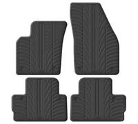 Gledring Set tapis de caoutchouc compatible avec Volvo C30 2006-2013 (T profil 4-pièces + clips de montage)