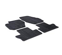 Gledring Set tapis de caoutchouc compatible avec Volvo S60/V60 2010-2018 (T profil 4-pièces + clips de montage