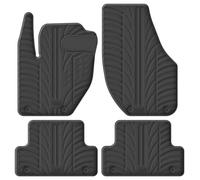 Gledring Set tapis de caoutchouc compatible avec Volvo V40 2012- (T profil 4-pièces + clips de montage