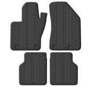 Gledring Set tapis de caoutchouc Jeep Compass 5/2017- (T profil 4-pièces + clips de montage), Noir