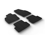 Gledring Set tapis de caoutchouc compatible avec Volkswagen Taigo 2021- (T profil 4-pièces + clips de montage), Noir