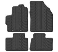 Gledring Set tapis de caoutchouc compatible avec Toyota Aygo X 2022- (T profil 4-pièces + clips de montage), Noir